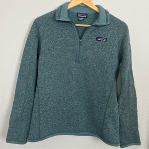Patagonia-Women's Size Small Better Sweater® 1/4-Zip Fleece- Heathered Teal